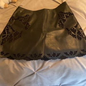 BCBG leather skort